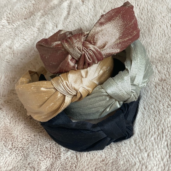 Dupioni Silk Headband - Praline - Picture 2 of 2